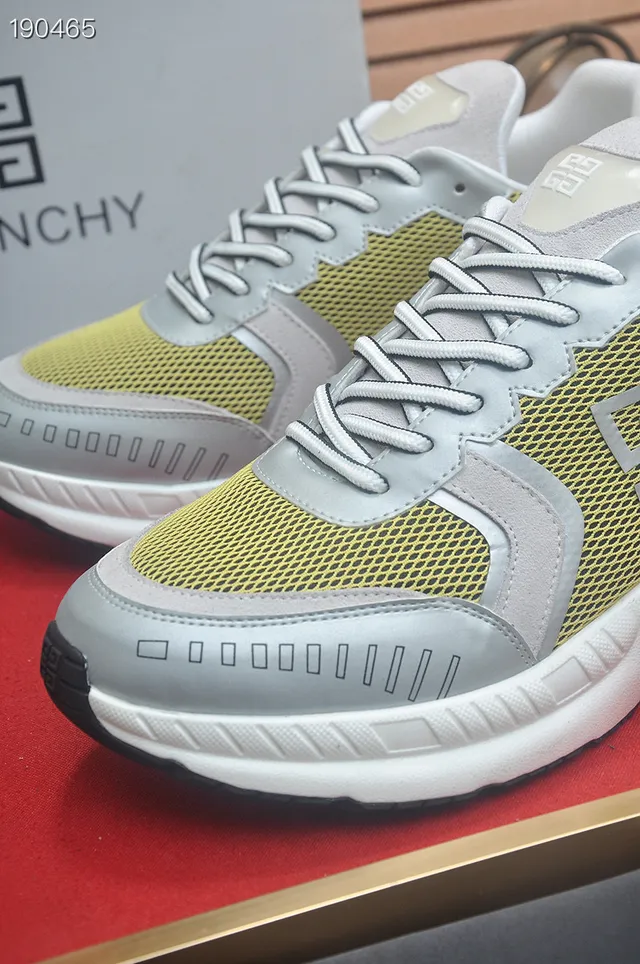 Givenchy City Sport Chaussures Chunky Jaune Citron et Gris 3