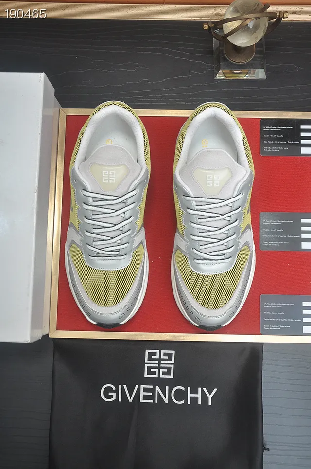 Givenchy City Sport Chaussures Chunky Jaune Citron et Gris 7