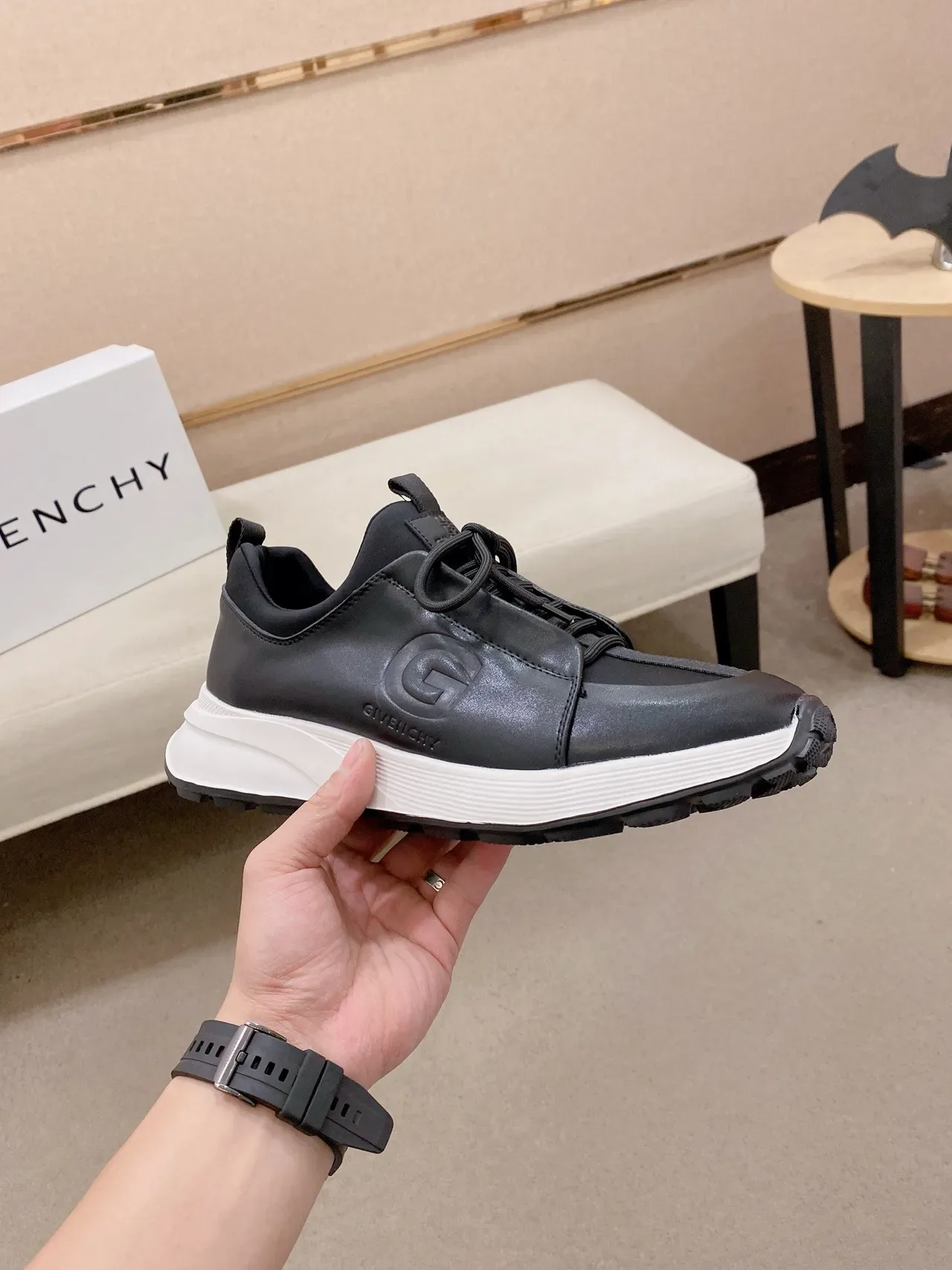 Givenchy Spectre Black and White Lifestyle Sneakers 5