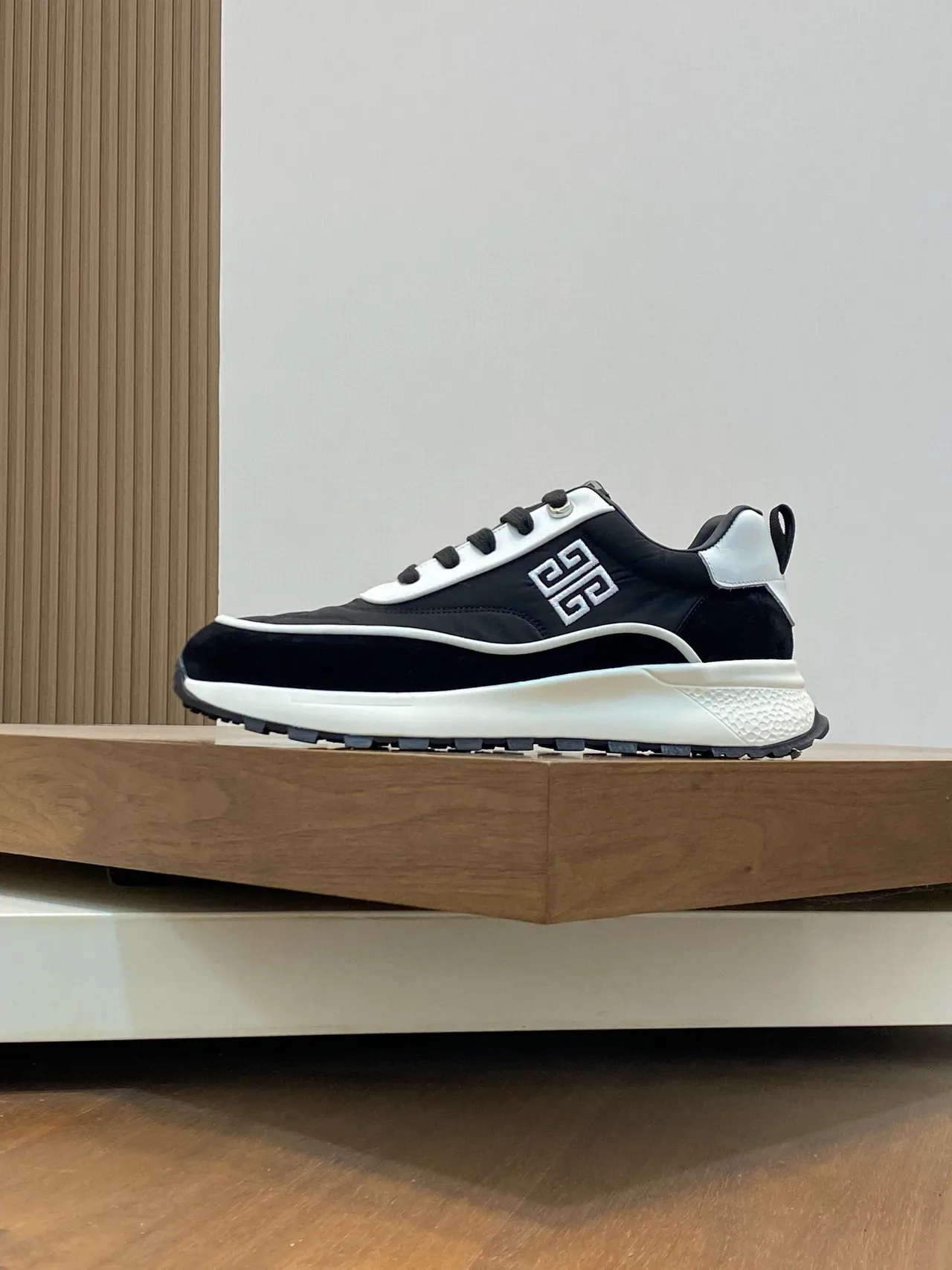 Givenchy Track Trainer Black and White Lifestyle Sneakers 3