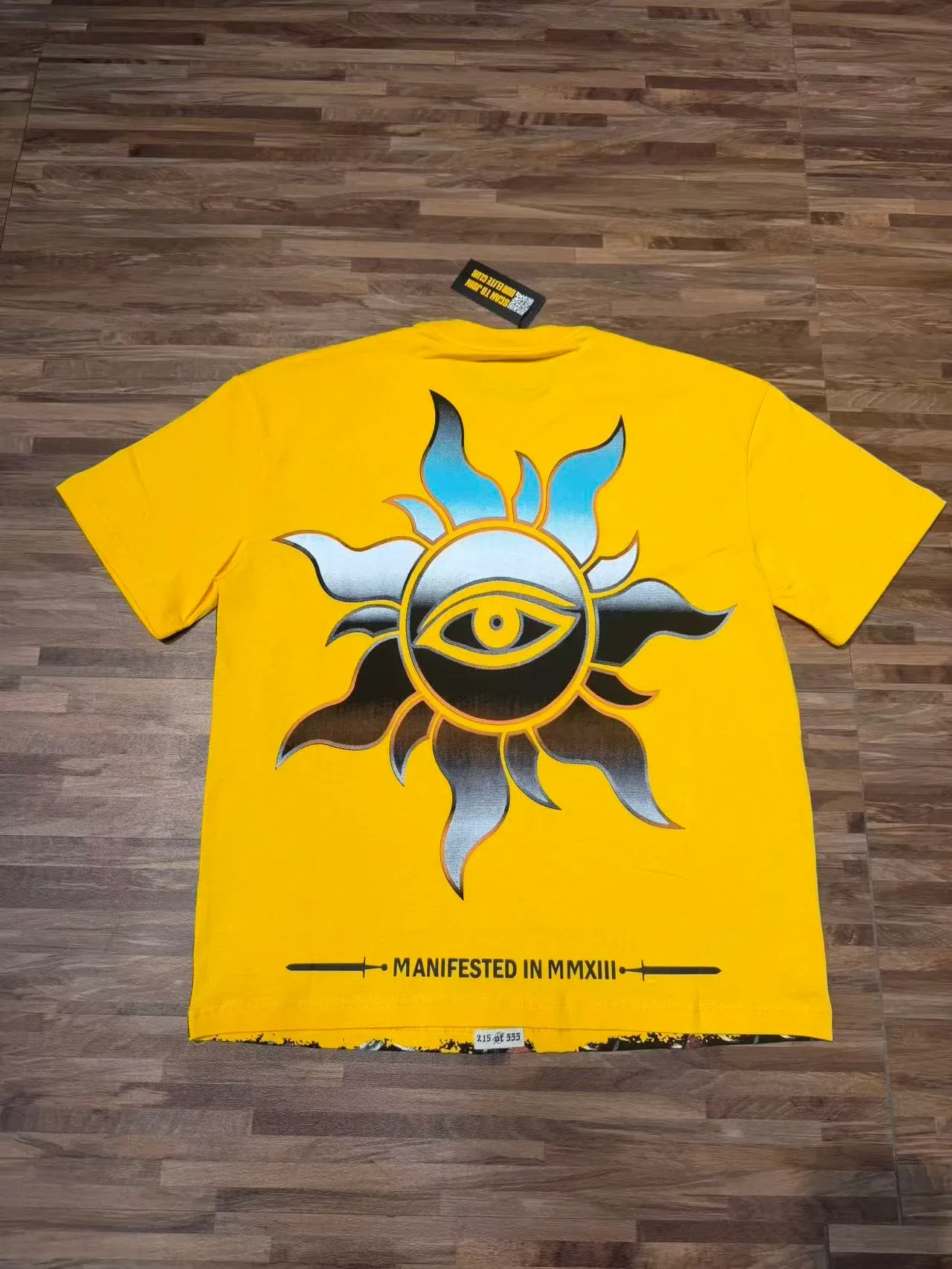 Godspeed Astronaut UFO Battle Graphic Yellow T-Shirt 3