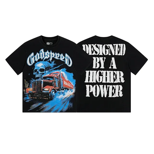 Godspeed Graphic Print Crew Neck T-Shirt 2