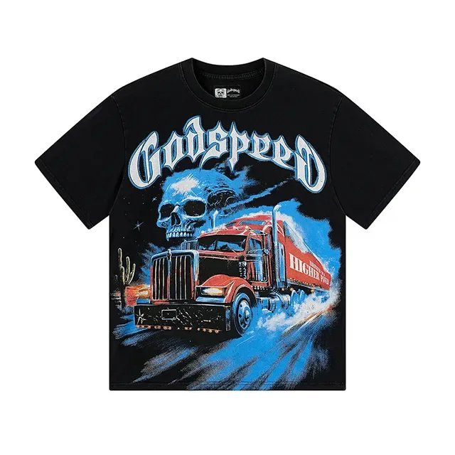 Godspeed Graphic Print Crew Neck T-Shirt 3