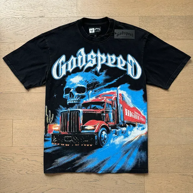 Godspeed Graphic Print Crew Neck T-Shirt 5
