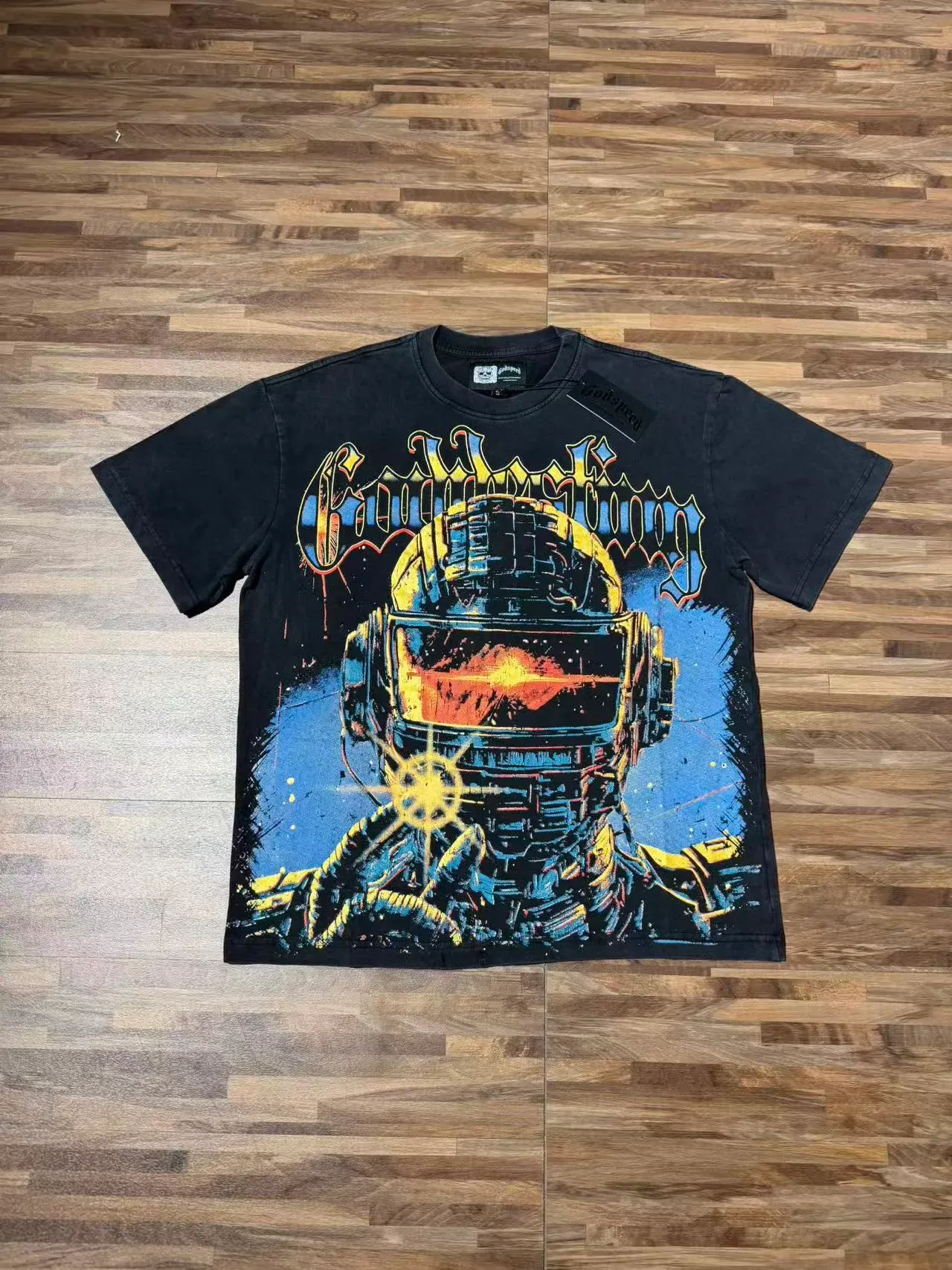 Godspeed Graphic Print Oversized Sci-Fi Astronaut T-Shirt 2