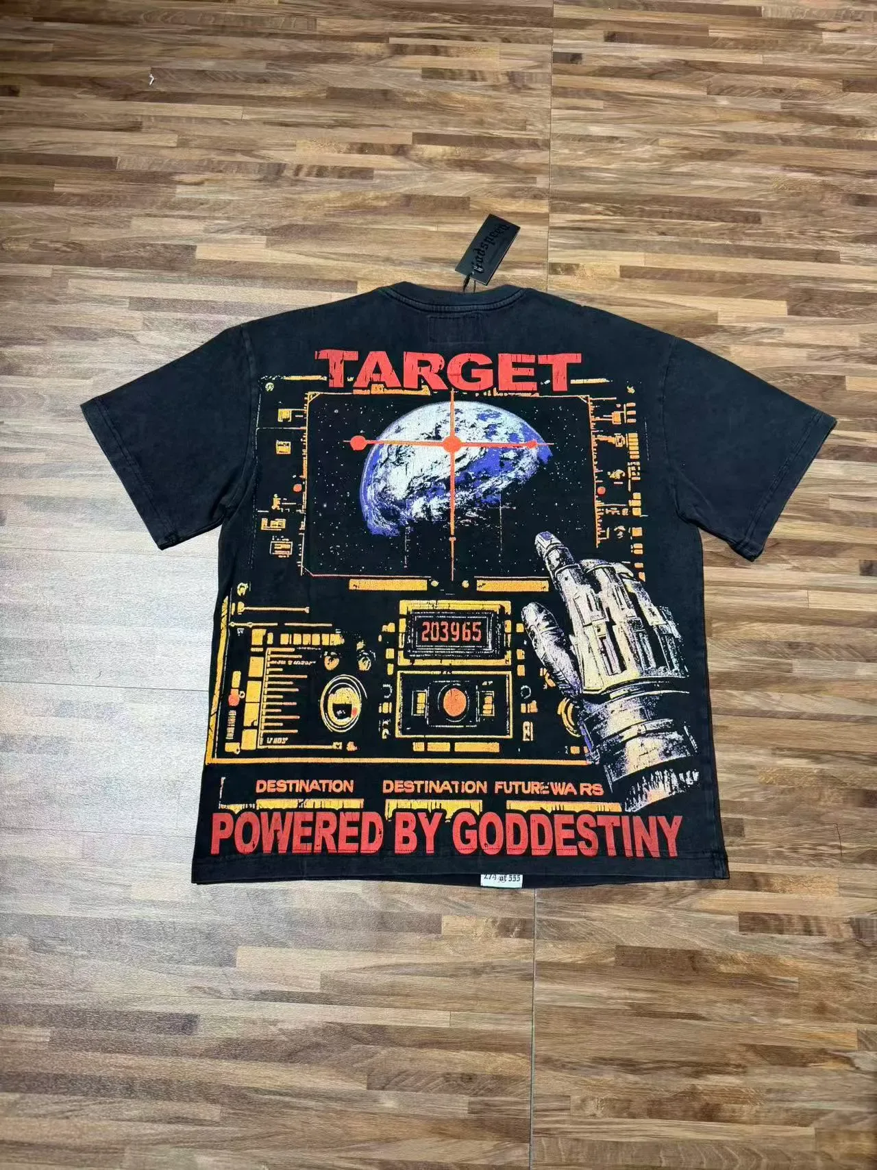 Godspeed Graphic Print Oversized Sci-Fi Astronaut T-Shirt 3