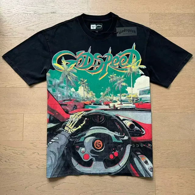 Godspeed Graphic Print Oversized T-Shirt 4