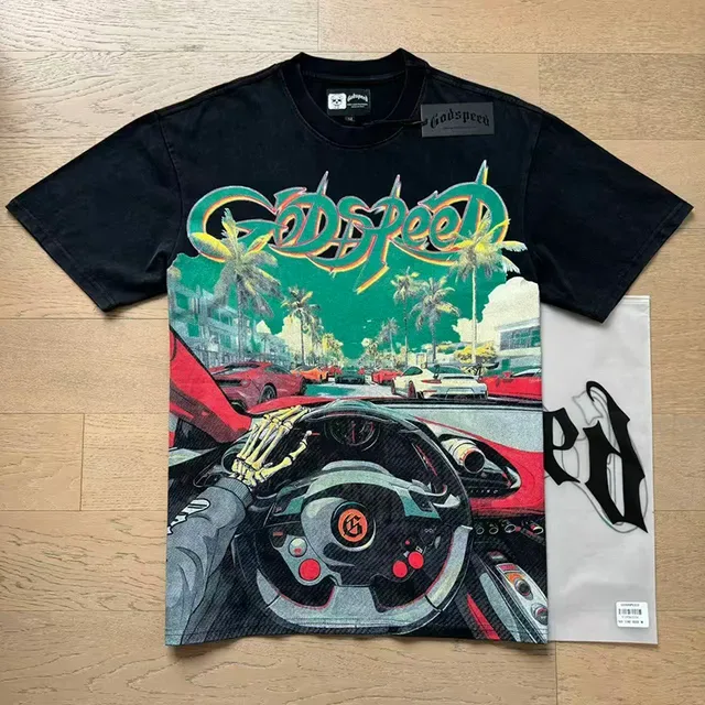 Godspeed Graphic Print Oversized T-Shirt 5