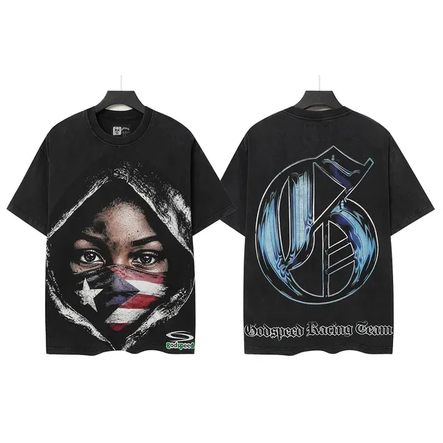 Godspeed Racing Team Graphic Print Black T-Shirt 2