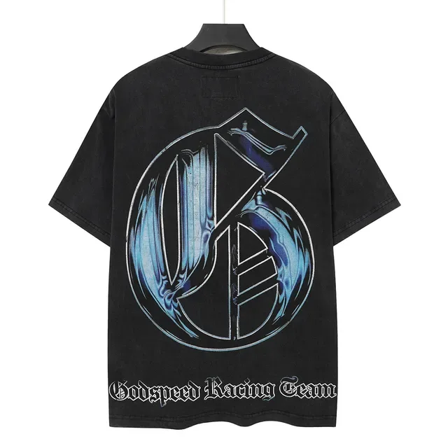 Godspeed Racing Team Graphic Print Black T-Shirt 4