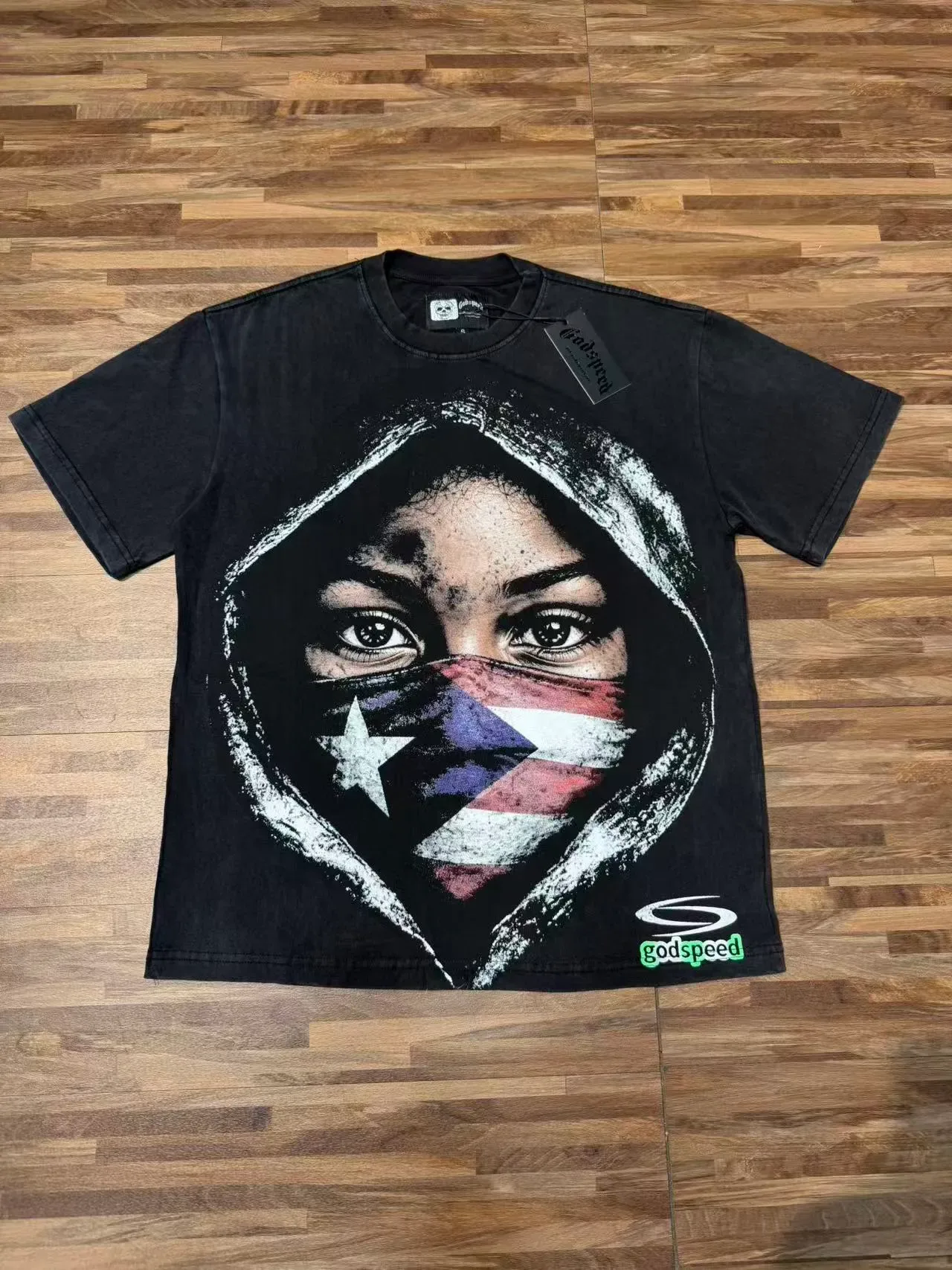 Godspeed Racing Team Graphic Print Black T-Shirt 6