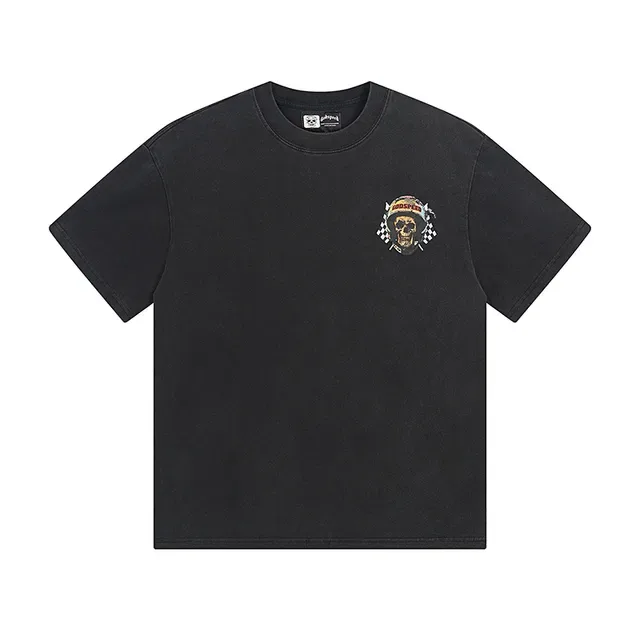 Godspeed Skull Helmet Graphic Black T-Shirt 2