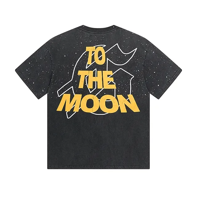 Godspeed Space Astronaut Graphic Print Black T-Shirt 3