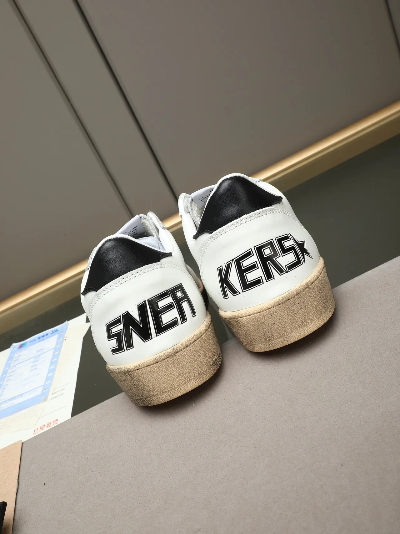 Golden Goose Ball Star White Black Star sneakers lifestyle 3