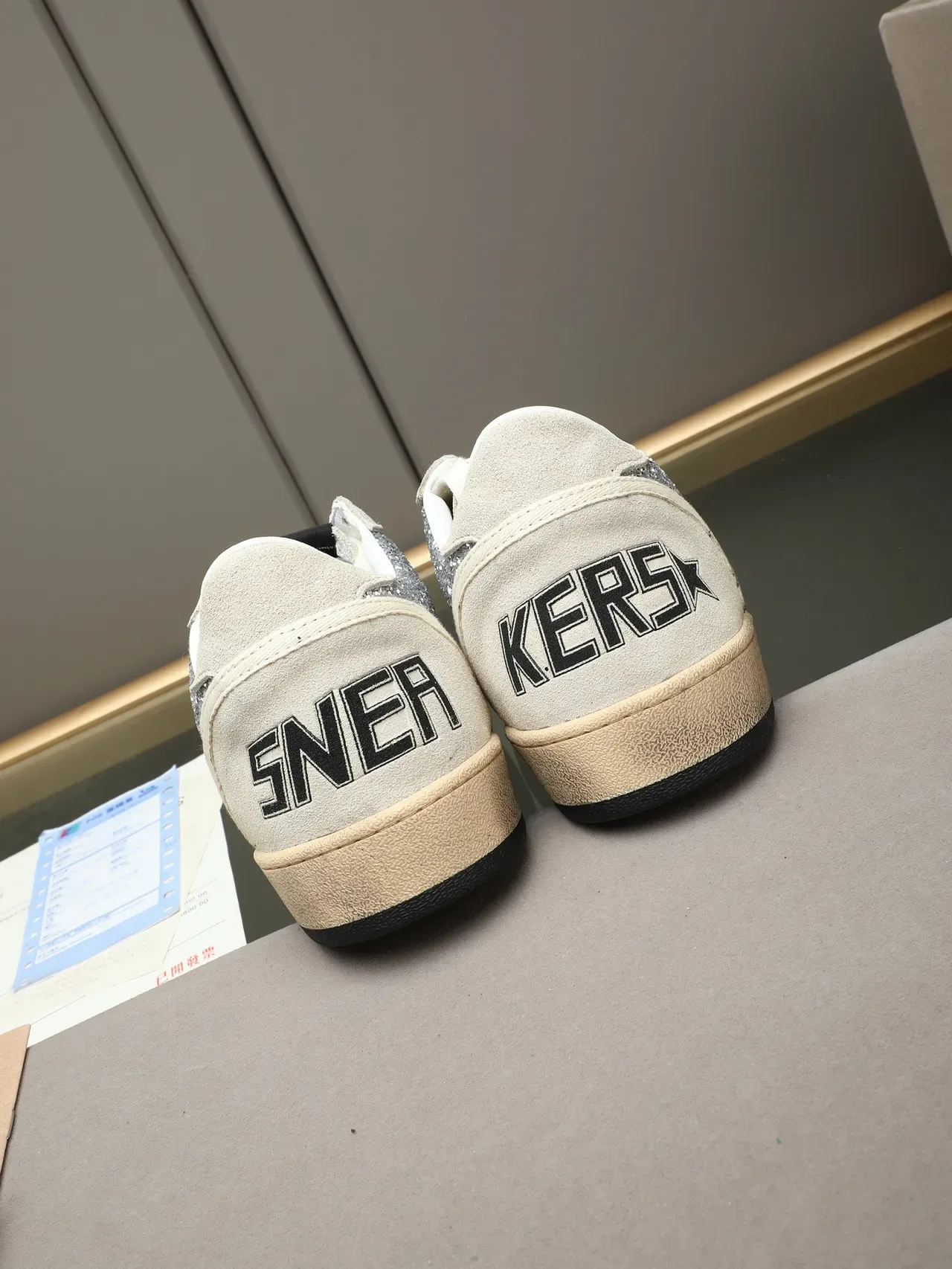 Golden Goose Super-Star Glitter Star Suede Lifestyle Sneakers 3