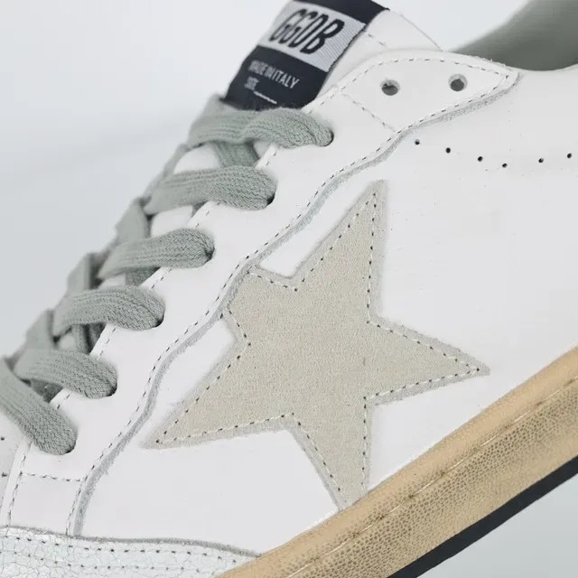 Golden Goose Super-Star Branco Cinza Estrela Tênis Lifestyle 6