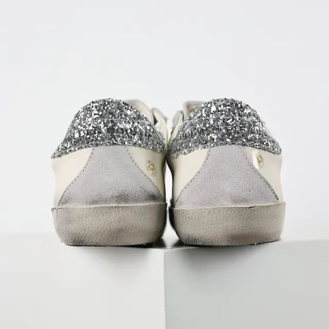 Golden Goose Superstar Off-White Distressed Leather Lifestyle Sneakers 8