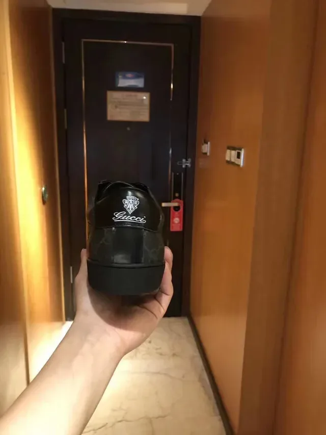 Gucci Ace GG Monogram Black Lifestyle Sneakers 2