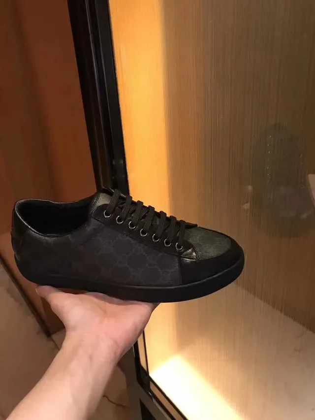 Gucci Ace GG Monogram Black Lifestyle Sneakers 4