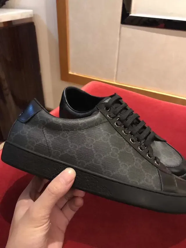 Gucci Ace GG Monogram Black Lifestyle Sneakers 6