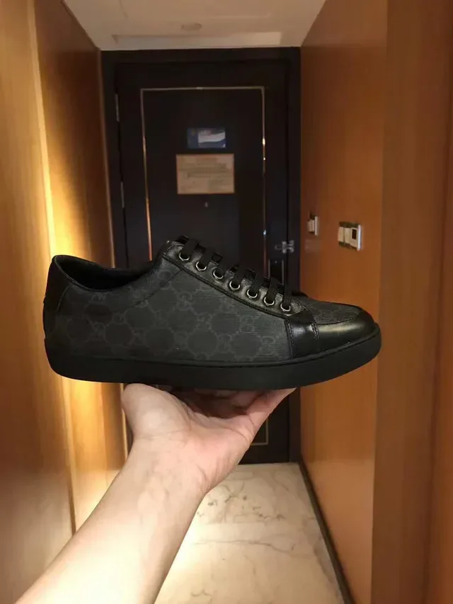 Gucci Ace GG Monogram Black Lifestyle Sneakers 8