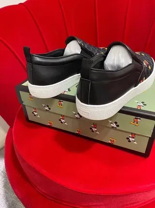 Gucci Ace Mickey Mouse Print Slip-On Lifestyle Sneakers 4