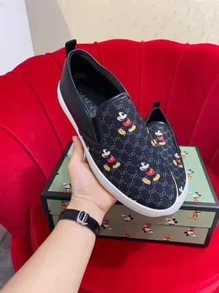 Gucci Ace Mickey Mouse Print Slip-On Lifestyle Sneakers 8