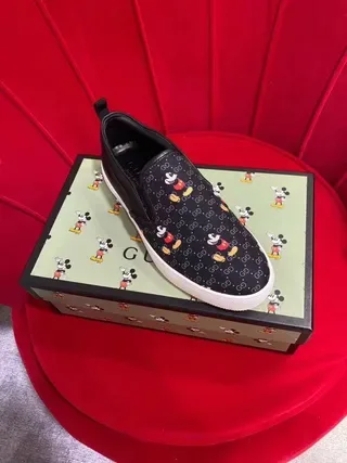 Gucci Ace Mickey Mouse Print Slip-On Lifestyle Sneakers 9