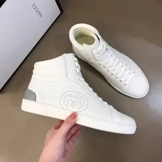 Gucci Ace Perforated Logo White Lifestyle Sneakers