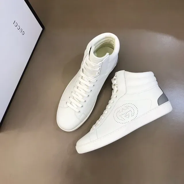 Gucci Ace Perforated Logo White Lifestyle Sneakers 6