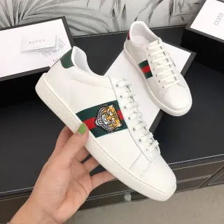 سينيكرز Gucci Ace Tiger أبيض أخضر أحمر