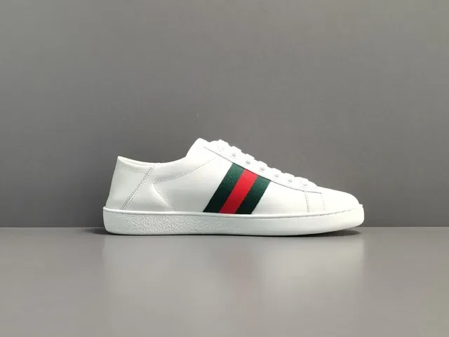 Gucci Ace White Green Red Web Stripe Bee Embroidery Lifestyle Sneakers 13
