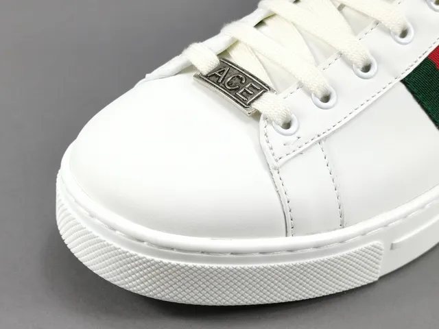 Gucci Ace White Green Red Web Stripe Lifestyle Sneaker 9