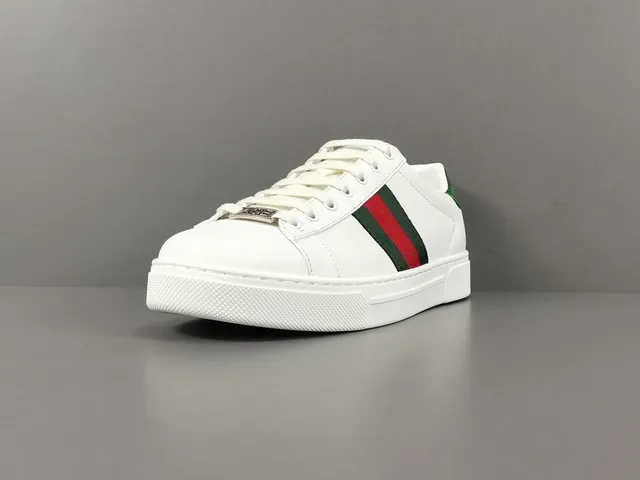Gucci Ace White Green Red Web Stripe Lifestyle Sneaker 15
