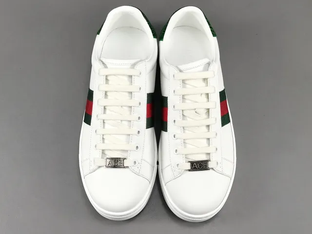 Gucci Ace White Green Red Web Stripe Lifestyle Sneaker 16