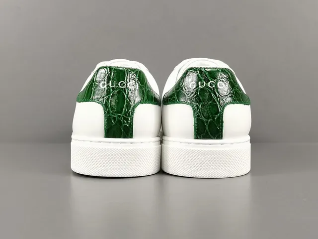 Gucci Ace White Green Red Web Stripe Lifestyle Sneaker 17