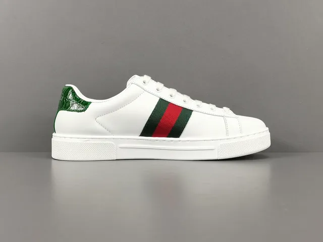 Gucci Ace White Green Red Web Stripe Lifestyle Sneaker 18