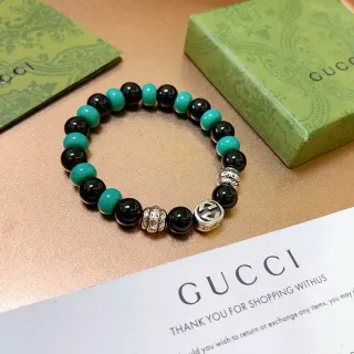 سوار Gucci أسود أخضر خرز مرن فيريتايز