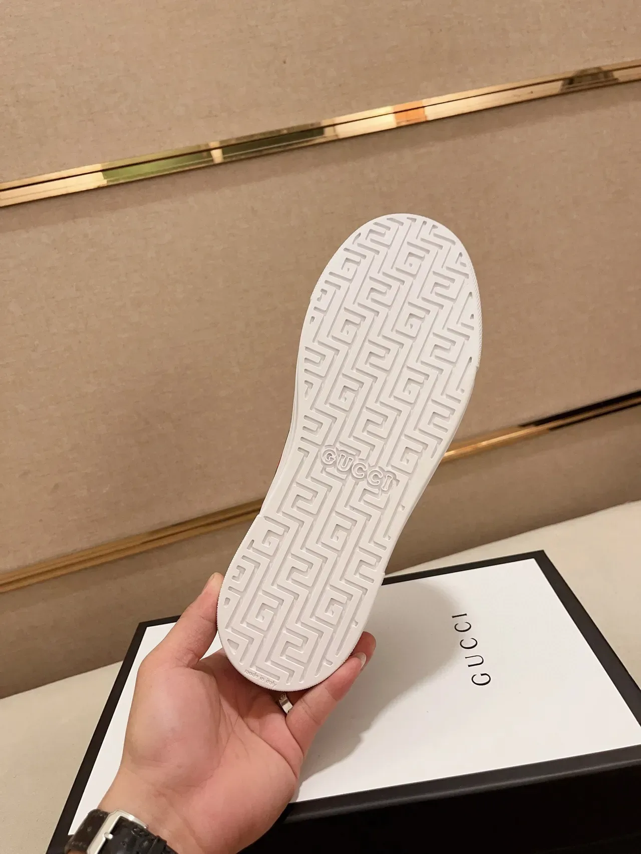 Gucci Black White Monogram Canvas Web Stripe Lifestyle Sneakers 9
