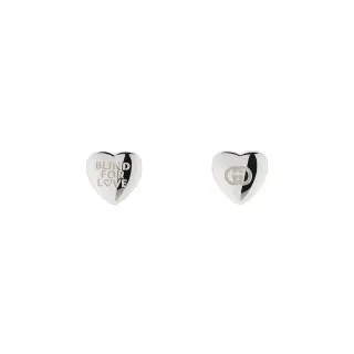 Gucci Blind for Love Heart Stud Earrings