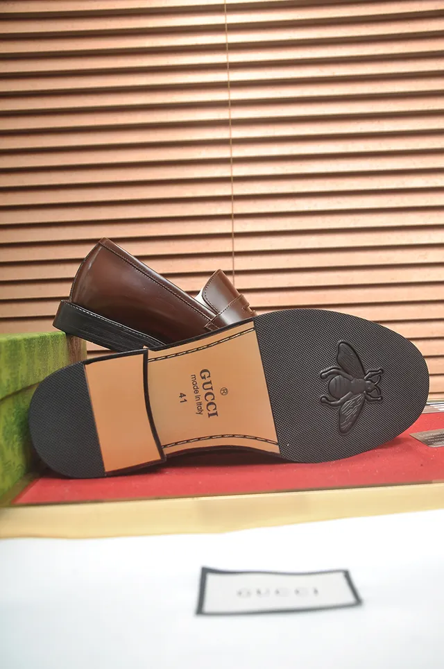 Gucci Brown Black Penny Moc-Toe Loafer 3