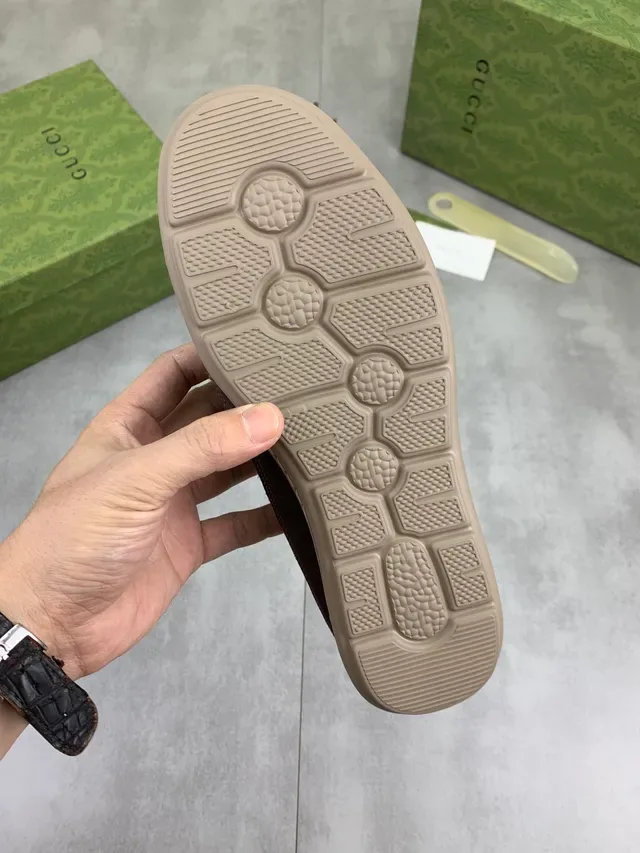 Gucci Brown Suede Lace-Up Casual Shoe 2
