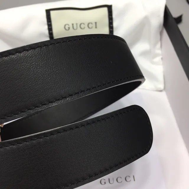 Ceinture Gucci Dionysus cuir noir vert lisse avec boucle tête de tigre dorée 6