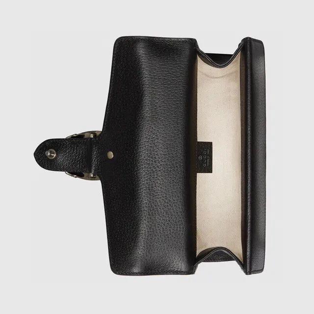 Gucci Dionysus GG Supreme Black Leather Chain Bag 3