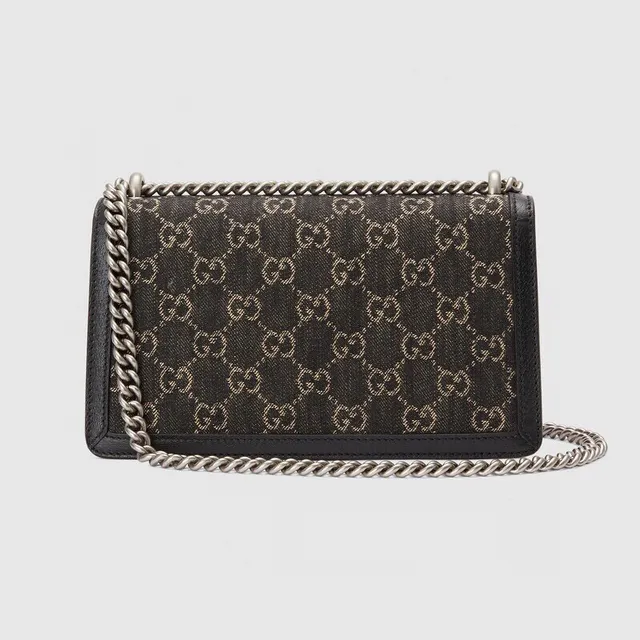 Gucci Dionysus GG Supreme Black Leather Chain Bag 9