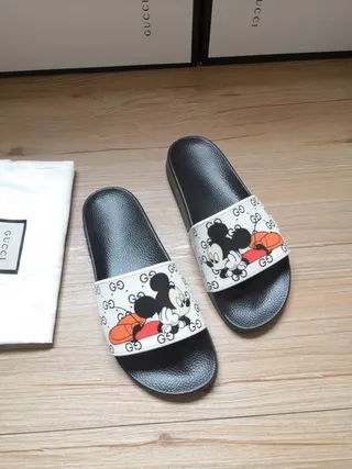 Gucci Disney Mickey Mouse GG Print Slippers 4