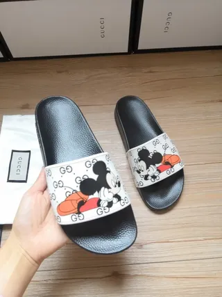 Gucci Disney Mickey Mouse GG Print Slippers 8