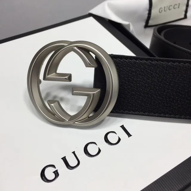 Gucci GG Marmont Black Leather Belt 3