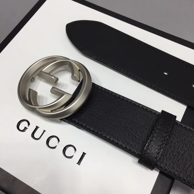 Gucci GG Marmont Black Leather Belt 8