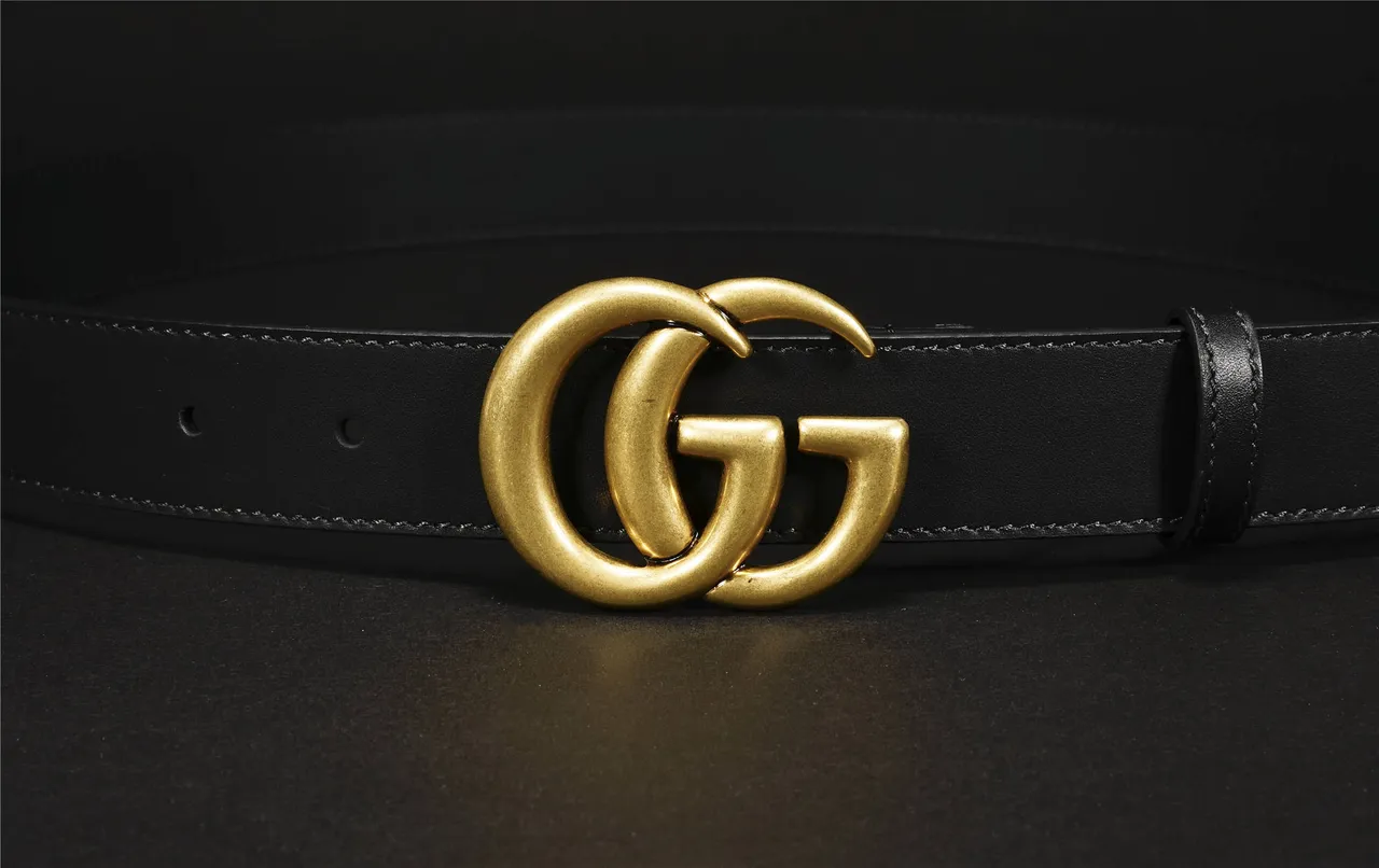 Gucci GG Marmont Black Leather Belt 9